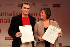 Journalistinnen und Journalisten des Jahres 2011 am 14.02.2012 in Wien