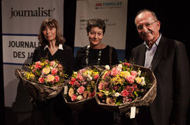 Die Herausgeber des "Schweizer Journalist": Margit Sprecher, Sylvia Egli von Matt und Stephan Russ-Mohl