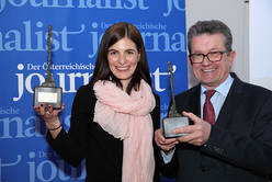 Sophie Matkovits (Unternehmenssprecherin des Jahres), Rupert Haberson (Lebenswerk)