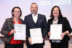 Waltraud Kaserer (Lenzig AG), Ralf-Wolfgang Lothert (JTI), Ute Kliemstein (Greiner AG)